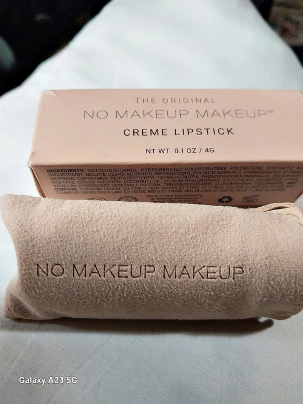No Makeup Crème Classic Lipstick Peach 1 NWT